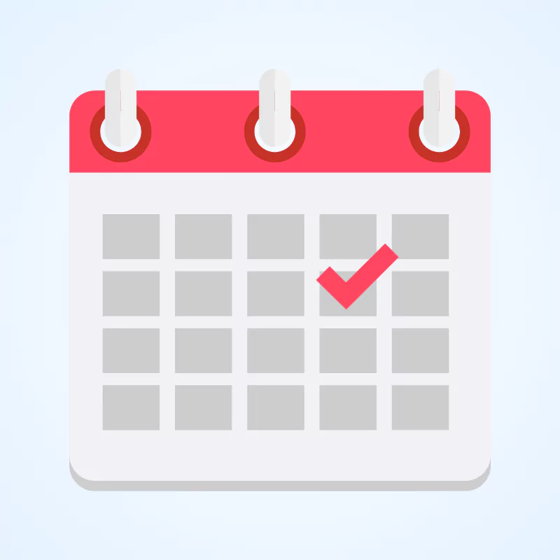 Calendario icono